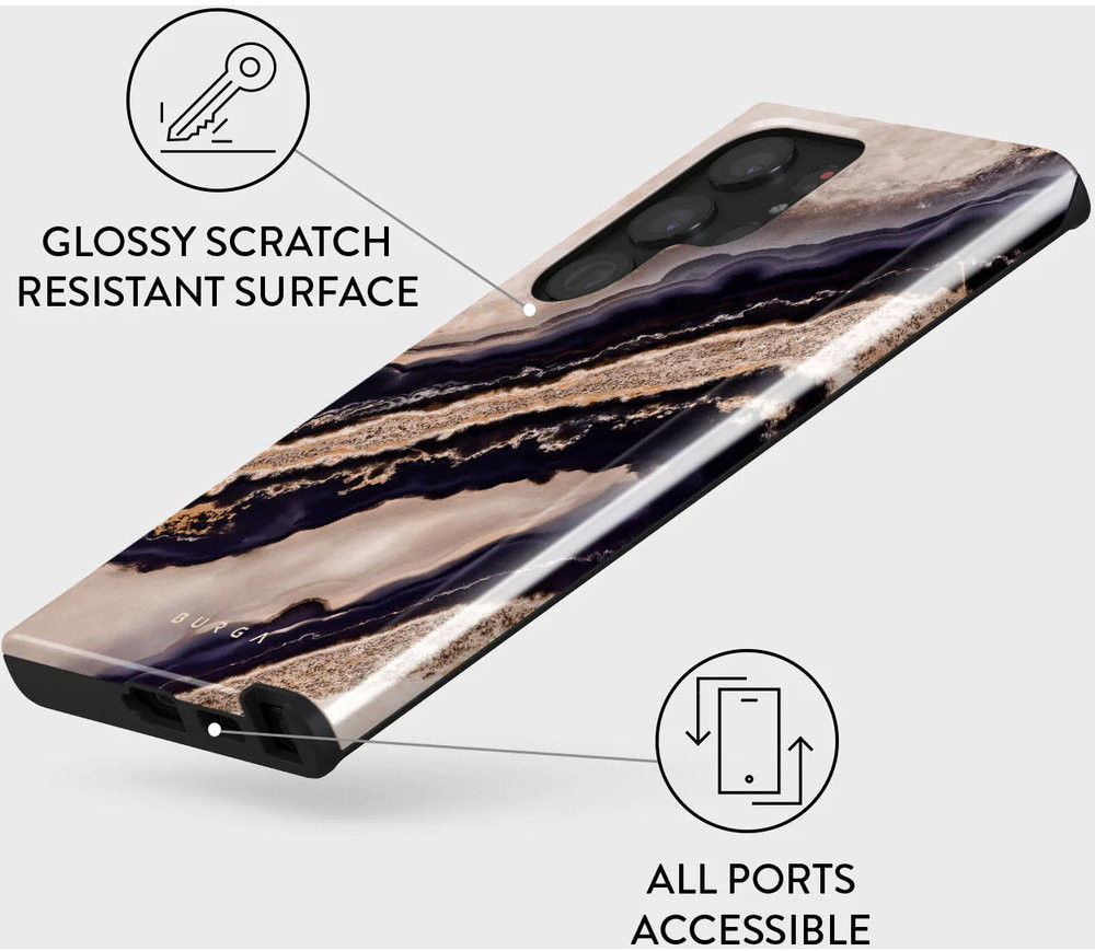 Burga Tough Case Samsung Galaxy S23 Ultra Hoesje Royal Blue afbeelding 4