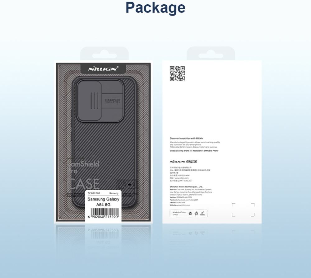 Nillkin CamShield Samsung Galaxy A54 Hoesje met Camera Slider Blauw afbeelding 9