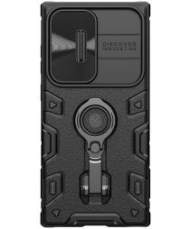 Nillkin CamShield Armor MagSafe Samsung S23 Ultra Hoesje Slider Zwart