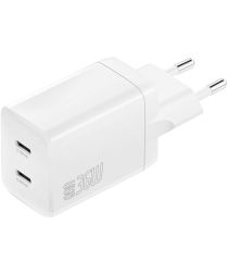 4smarts PD Plug Dual USB-C GaN Snellader 36W Quick Charge Adapter Wit