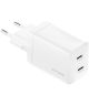 4smarts PD Plug Dual USB-C GaN Snellader 36W Quick Charge Adapter Wit