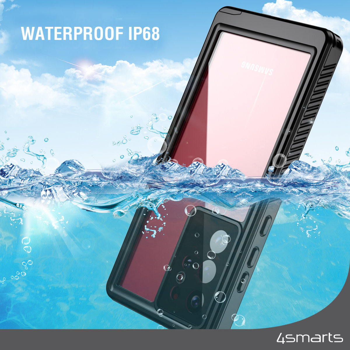 4smarts Active Pro STARK Samsung S23 Ultra Hoesje Waterdicht Zwart afbeelding 3