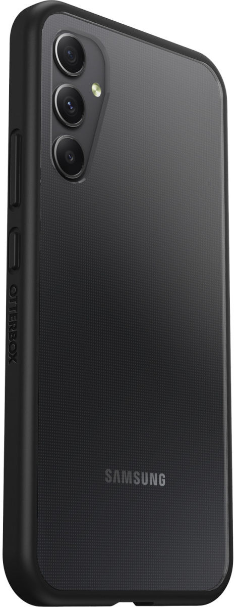 OtterBox React Samsung Galaxy A34 Hoesje Back Cover Transparant Zwart afbeelding 3