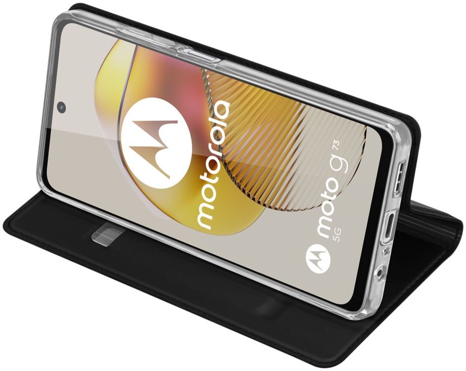 Dux Ducis Skin Pro Motorola Moto G73 Hoesje Portemonnee Zwart afbeelding 6