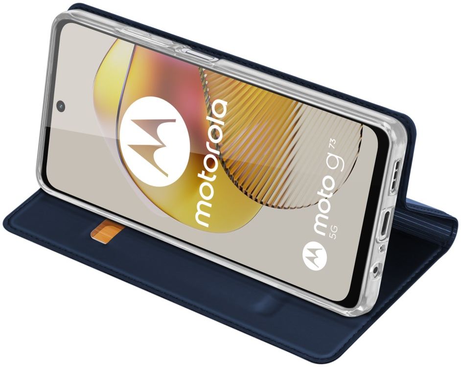 Dux Ducis Skin Pro Motorola Moto G73 Hoesje Portemonnee Blauw afbeelding 6