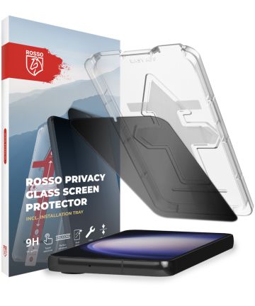 Rosso Samsung Galaxy S23 Privacy Glass met Installatietray Screen Protectors
