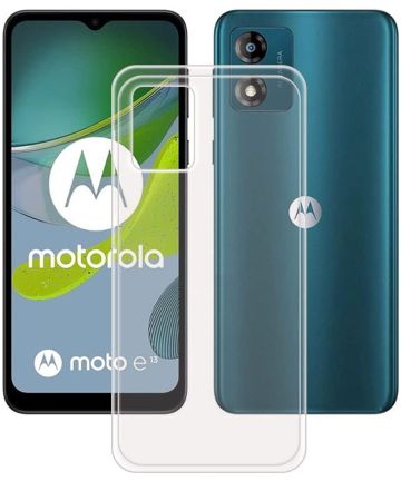 Motorola Moto E13 Hoesje Dun TPU Back Cover Transparant Hoesjes