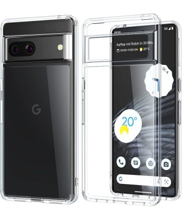 Google Pixel 7a Hoesje Dun TPU Back Cover Transparant Hoesjes