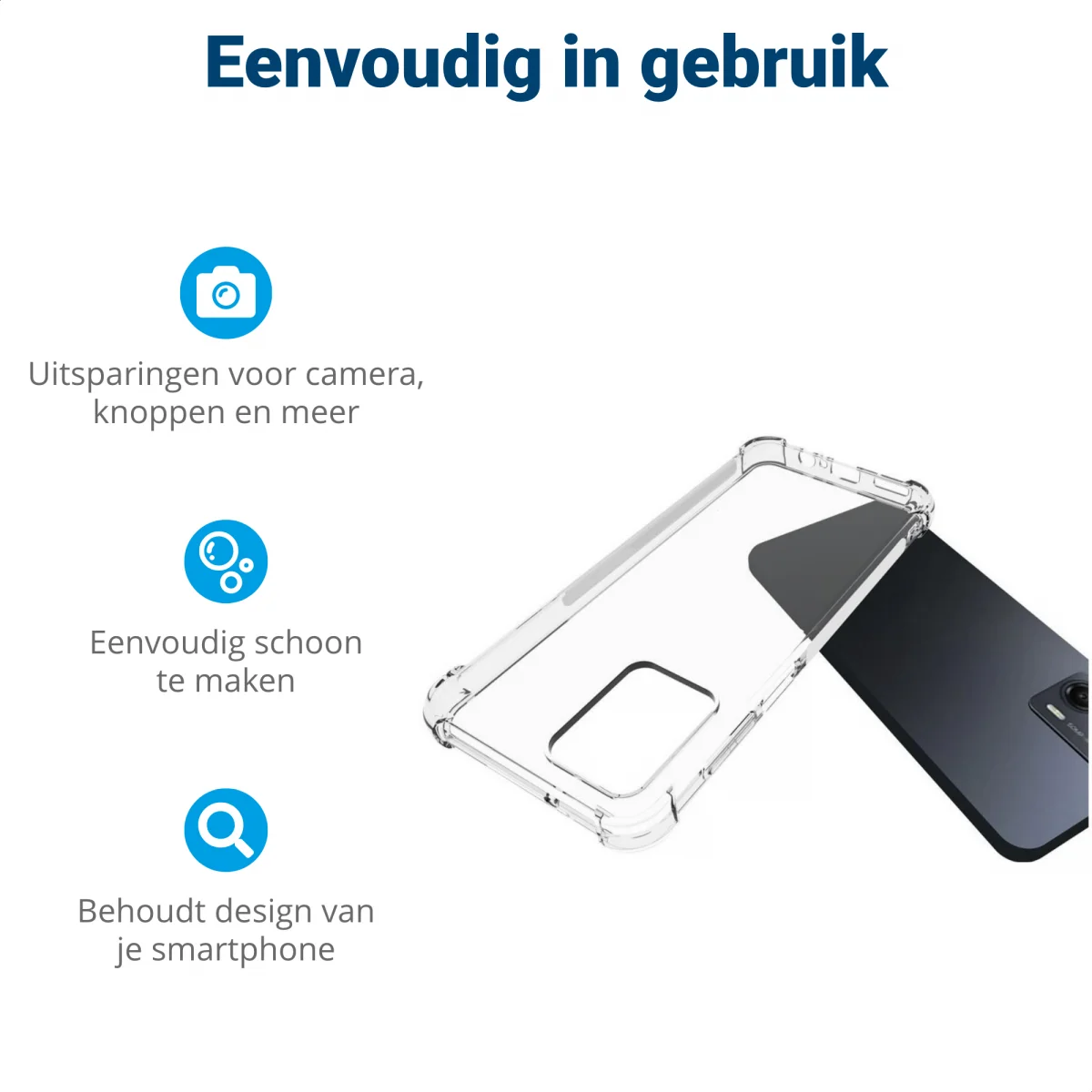 Motorola Moto G53 Hoesje Schokbestendig en Dun TPU Transparant afbeelding 6