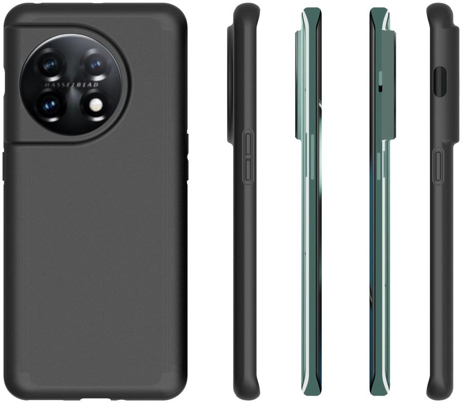 OnePlus 11 Hoesje Dun TPU Matte Back Cover Zwart afbeelding 9