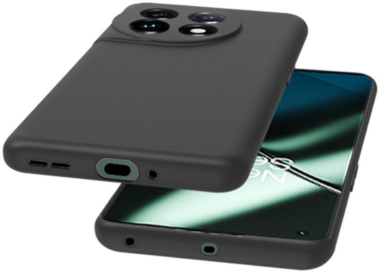 OnePlus 11 Hoesje Dun TPU Matte Back Cover Zwart afbeelding 5