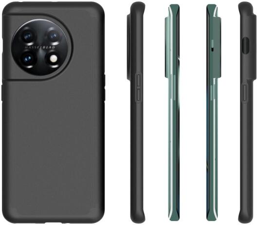 OnePlus 11 Hoesje Dun TPU Matte Back Cover Zwart afbeelding 9