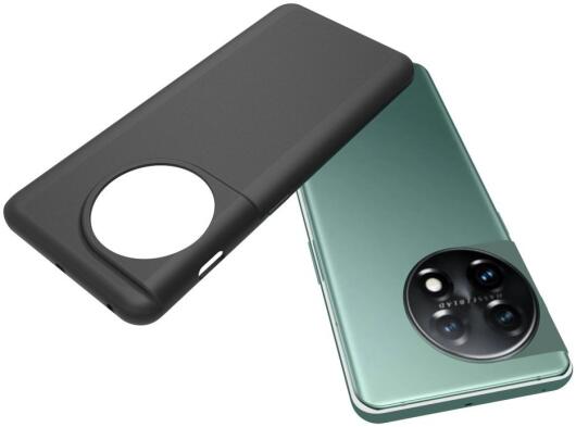 OnePlus 11 Hoesje Dun TPU Matte Back Cover Zwart afbeelding 4