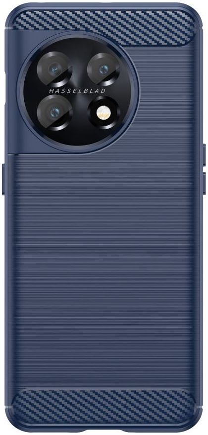 OnePlus 11 Hoesje Geborsteld TPU Flexibele Back Cover Blauw afbeelding 2