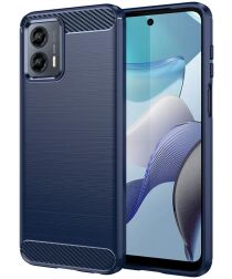 Motorola Moto G 5G (2023) Hoesje Geborsteld TPU Back Cover Blauw