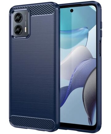 Motorola Moto G 5G (2023) Hoesje Geborsteld TPU Back Cover Blauw Hoesjes