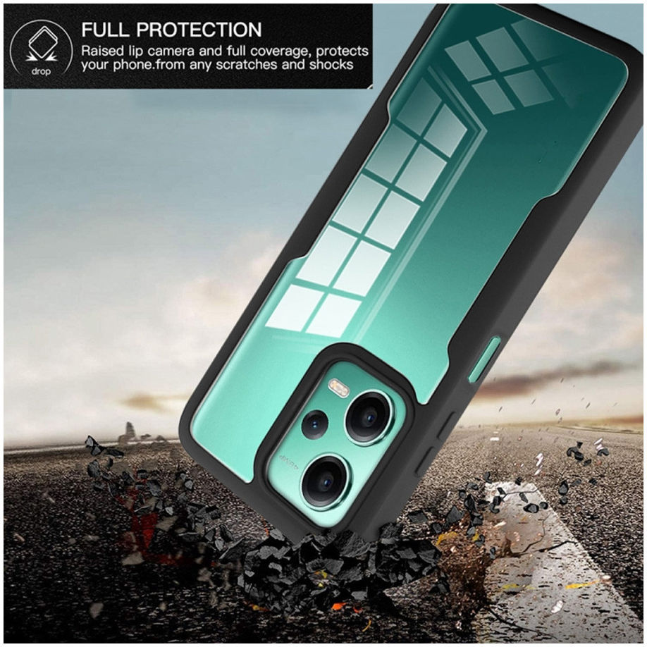 Xiaomi Redmi Note 12 5G / Poco X5 Hoesje Full Protect 360° Cover Zwart afbeelding 10
