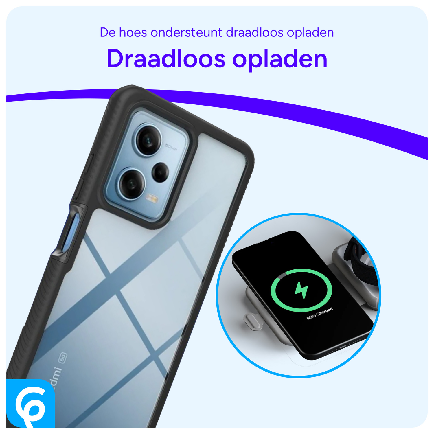 Xiaomi Redmi Note 12 Pro 5G / Poco X5 Pro Hoesje Full Protect 360° Zwart afbeelding 5