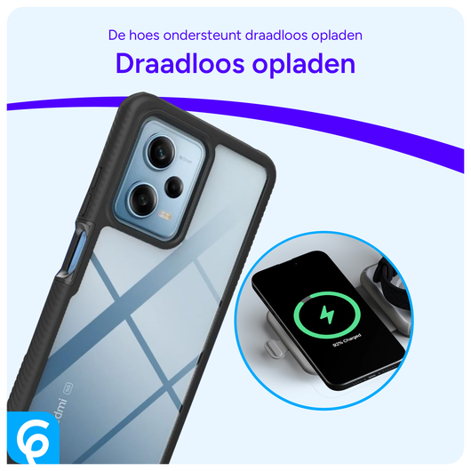 Xiaomi Redmi Note 12 Pro 5G / Poco X5 Pro Hoesje Full Protect 360° Zwart afbeelding 5