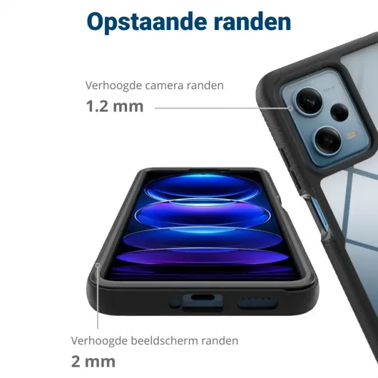 Xiaomi Redmi Note 12 Pro 5G / Poco X5 Pro Hoesje Full Protect 360° Zwart afbeelding 6