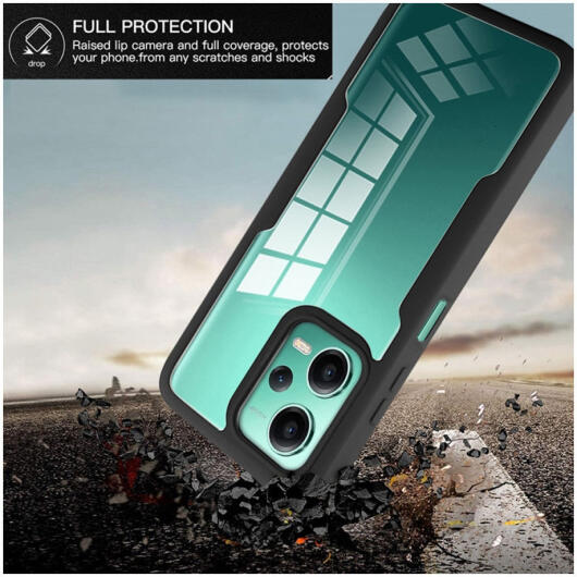 Xiaomi Redmi Note 12 5G / Poco X5 Hoesje Full Protect 360° Cover Blauw afbeelding 10