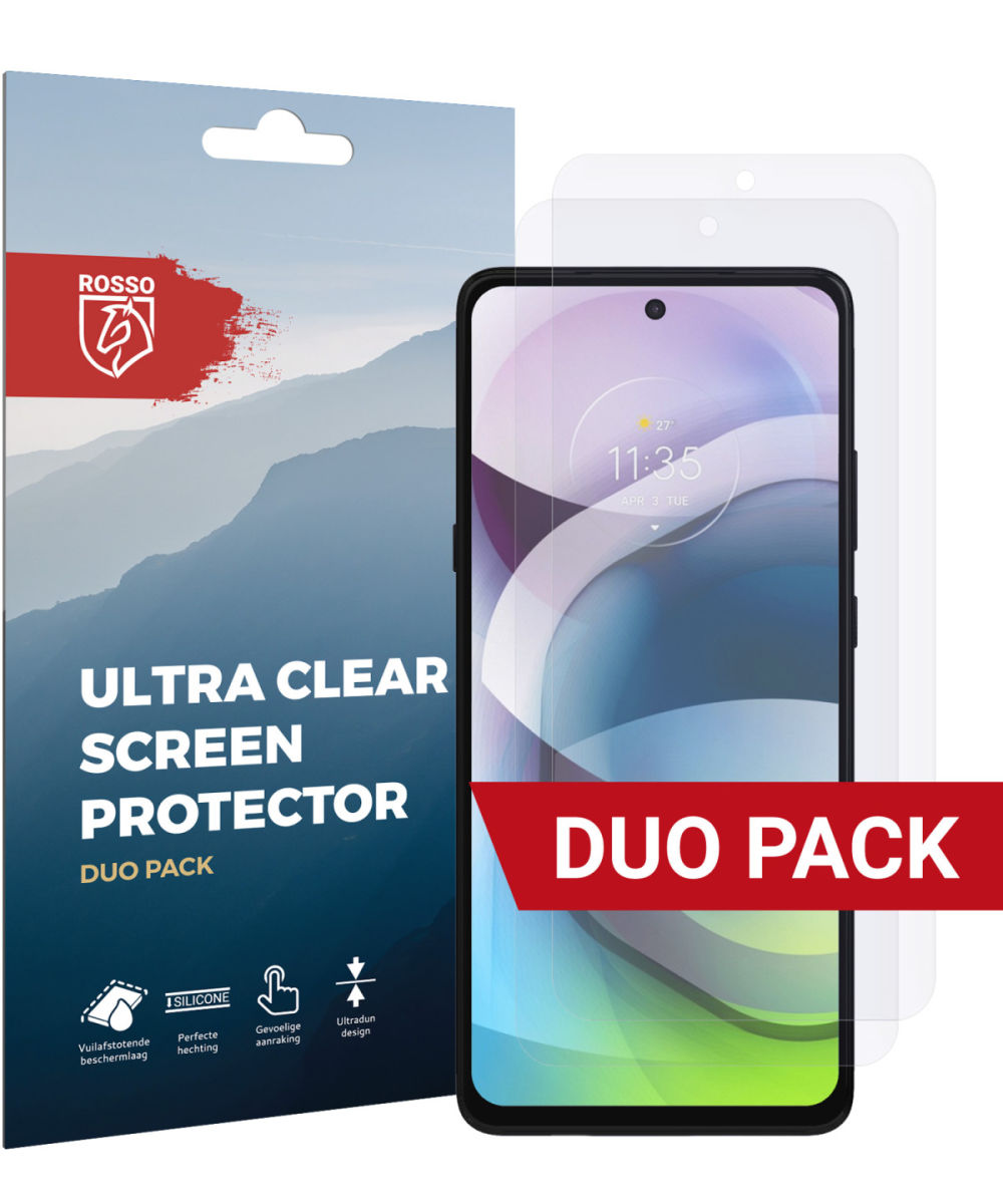 Rosso Motorola Moto G 5G Screen Protector Ultra Clear Duo Pack afbeelding 1