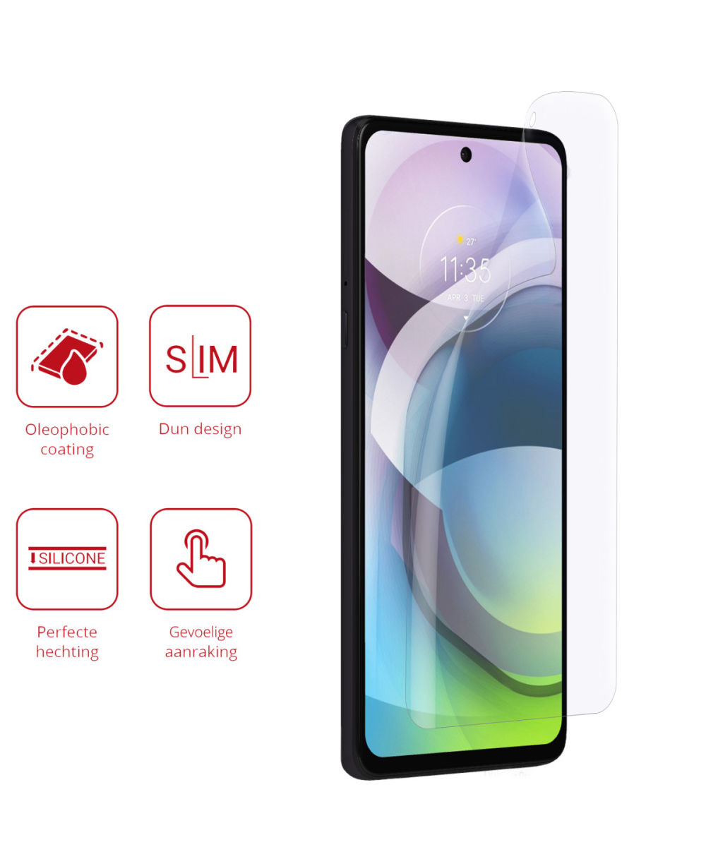 Rosso Motorola Moto G 5G Screen Protector Ultra Clear Duo Pack afbeelding 2