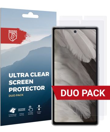 Rosso Google Pixel 7A Screen Protector Ultra Clear Duo Pack Screen Protectors