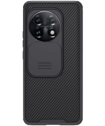 Nillkin CamShield OnePlus 11 Hoesje met Camera Slider Back Cover Zwart
