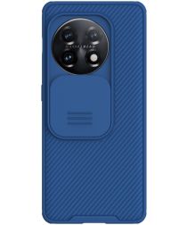 Nillkin CamShield OnePlus 11 Hoesje met Camera Slider Back Cover Blauw