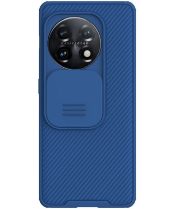 Nillkin CamShield OnePlus 11 Hoesje met Camera Slider Back Cover Blauw Hoesjes