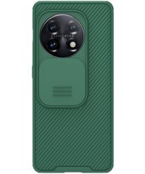 Nillkin CamShield OnePlus 11 Hoesje met Camera Slider Back Cover Groen