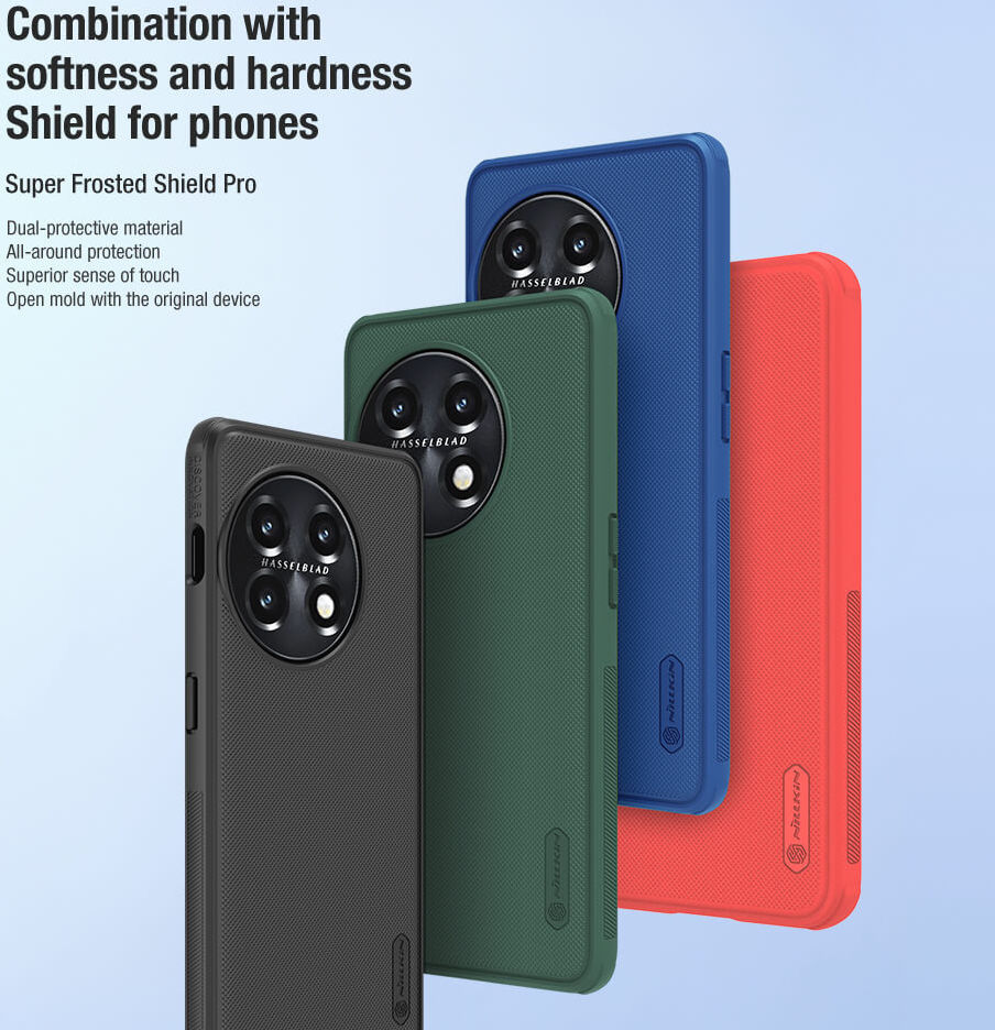Nillkin Super Frosted Shield OnePlus 11 Hoesje Back Cover Groen afbeelding 8