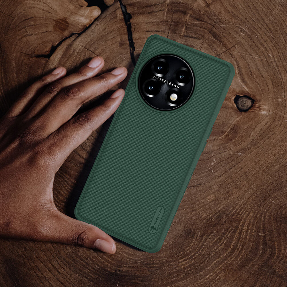 Nillkin Super Frosted Shield OnePlus 11 Hoesje Back Cover Groen afbeelding 9