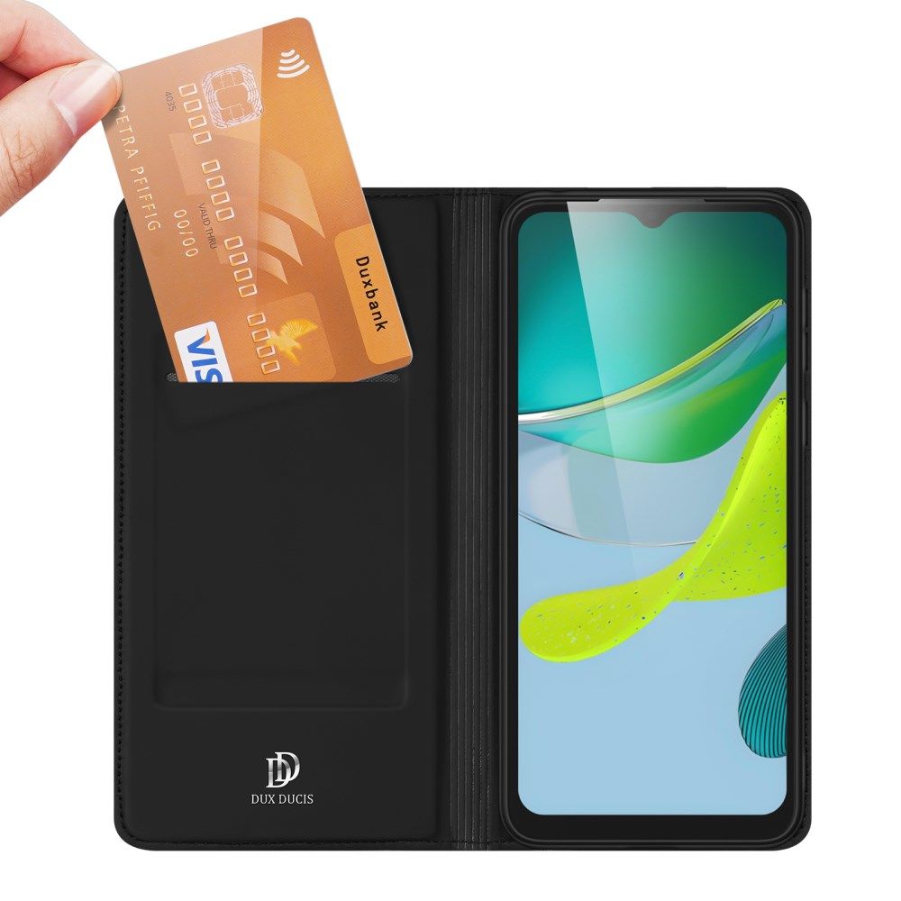 Dux Ducis Skin Pro Motorola Moto E13 Hoesje Portemonnee Zwart afbeelding 2