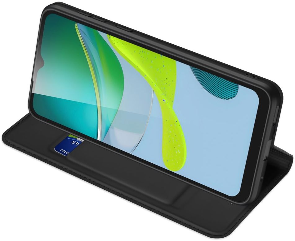 Dux Ducis Skin Pro Motorola Moto E13 Hoesje Portemonnee Zwart afbeelding 6