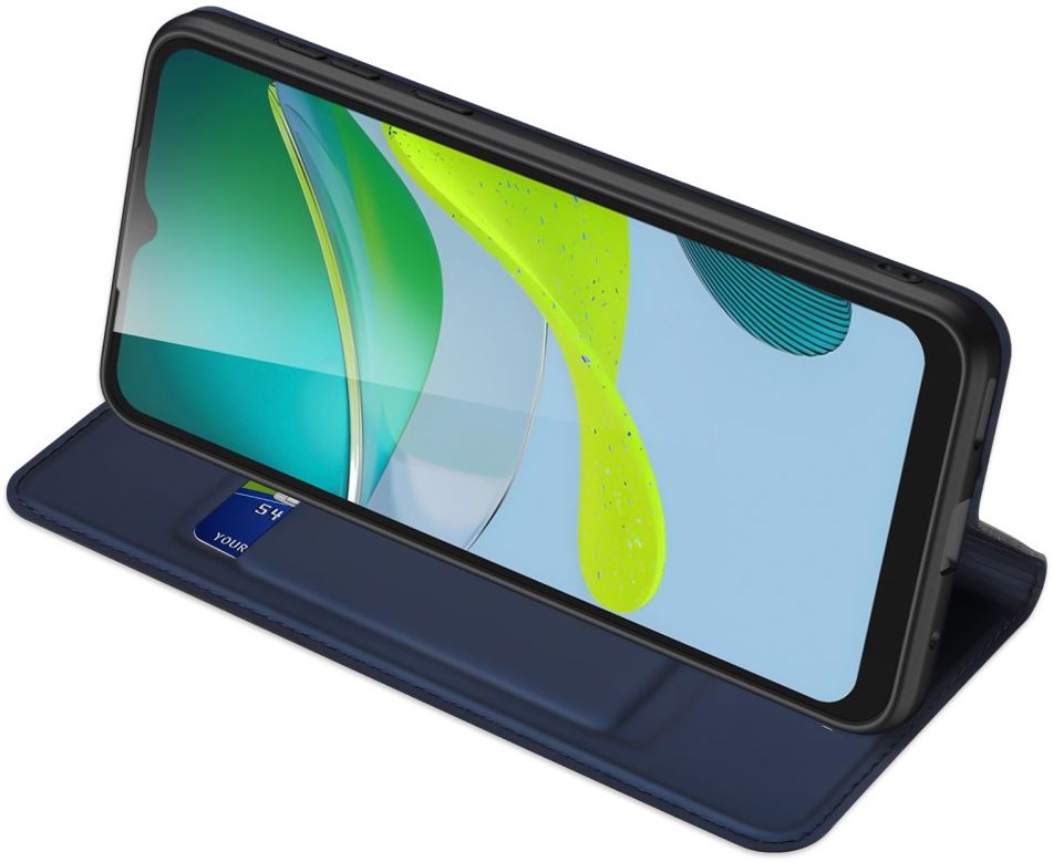 Dux Ducis Skin Pro Motorola Moto E13 Hoesje Portemonnee Blauw afbeelding 6