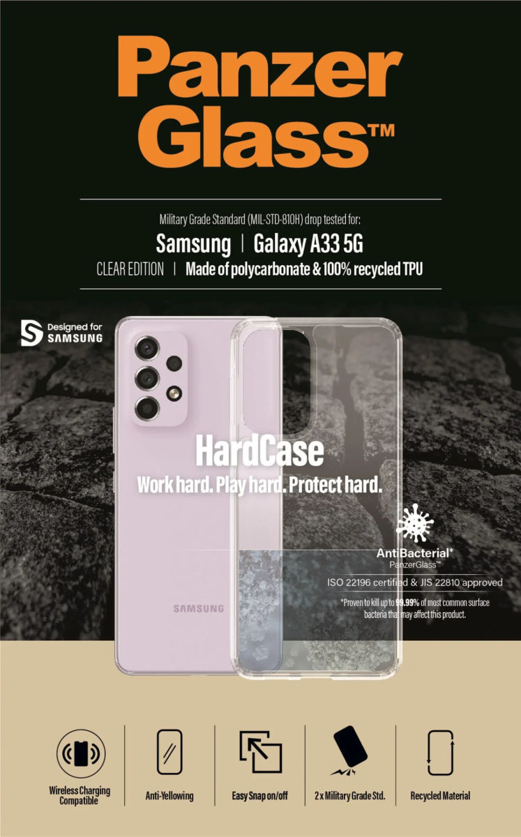 PanzerGlass HardCase Samsung Galaxy A33 Hoesje Back Cover Transparant afbeelding 7