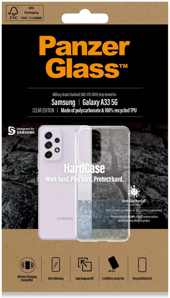 PanzerGlass HardCase Samsung Galaxy A33 Hoesje Back Cover Transparant afbeelding 9