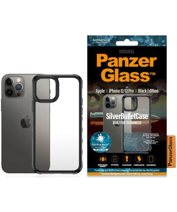 PanzerGlass SilverBullet ClearCase Apple iPhone 12/12 Pro Hoesje Zwart Hoesjes