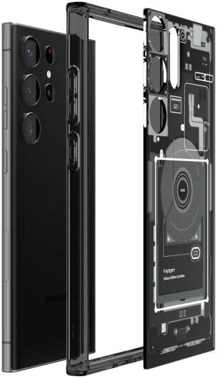 Spigen Ultra Hybrid Zero One Samsung Galaxy S23 Ultra Hoesje Grijs afbeelding 11