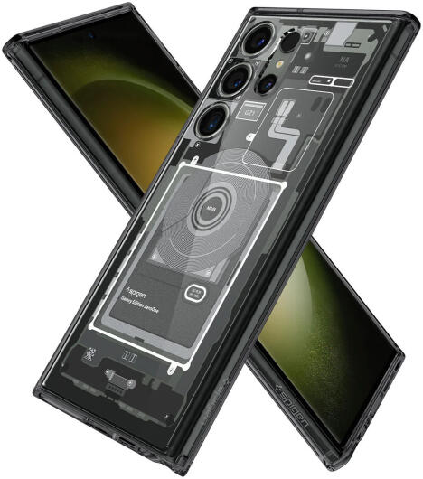 Spigen Ultra Hybrid Zero One Samsung Galaxy S23 Ultra Hoesje Grijs afbeelding 12