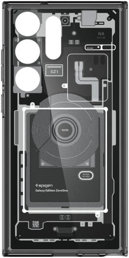 Spigen Ultra Hybrid Zero One Samsung Galaxy S23 Ultra Hoesje Grijs afbeelding 13
