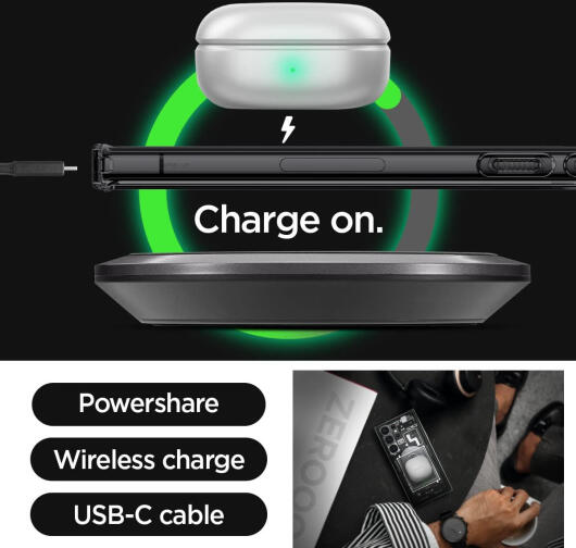 Spigen Ultra Hybrid Zero One Samsung Galaxy S23 Ultra Hoesje Grijs afbeelding 8