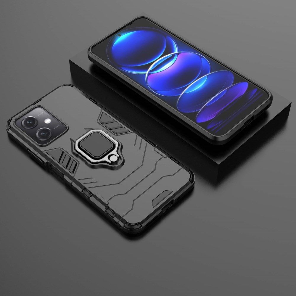 Xiaomi Redmi Note 12 5G / Poco X5 Hoesje Magnetische Kickstand Zwart afbeelding 7