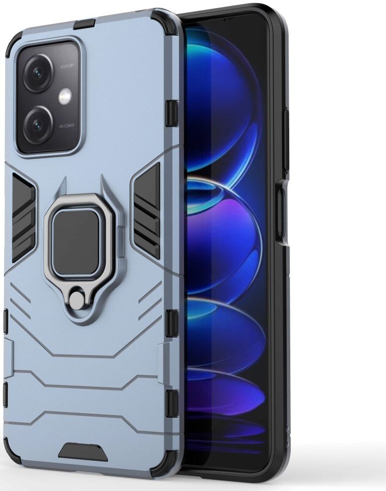 Xiaomi Redmi Note 12 5G / Poco X5 Hoesje Magnetische Kickstand Blauw afbeelding 1