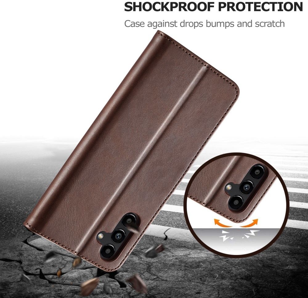LC.IMEEKE Samsung Galaxy A54 Hoesje Portemonnee Book Case Bruin afbeelding 4