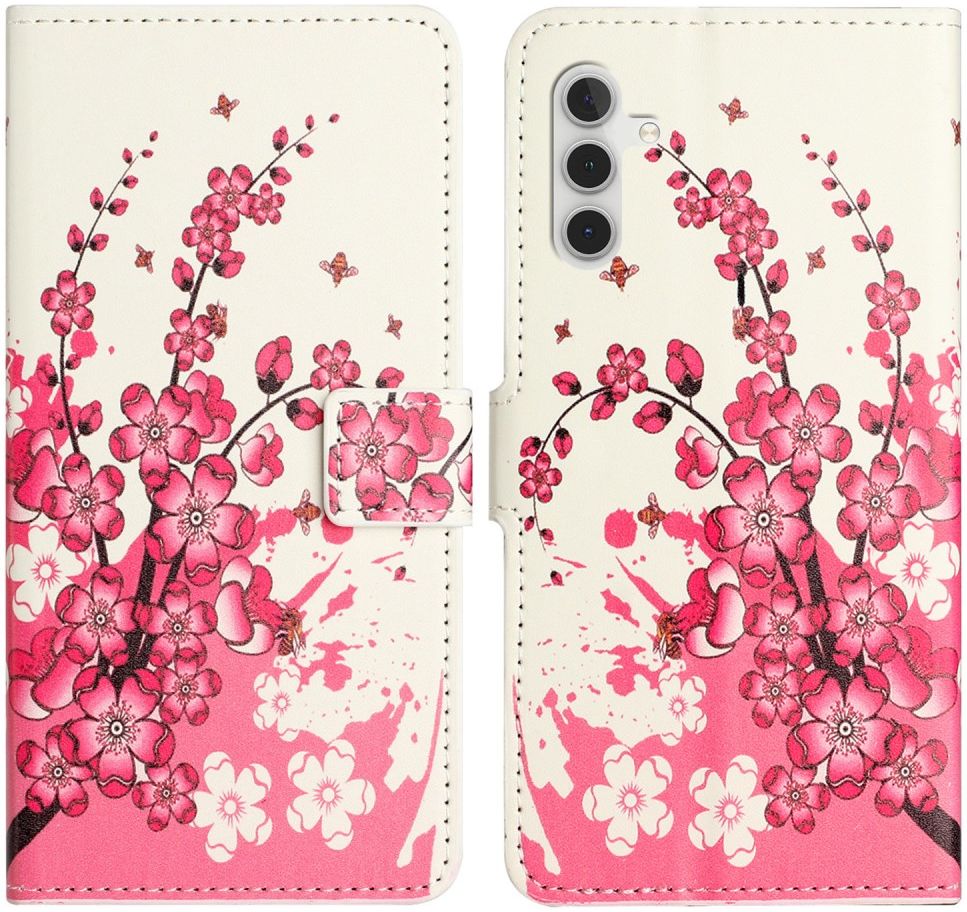 Samsung Galaxy A34 Hoesje Portemonnee Book Case Blossom Print afbeelding 6