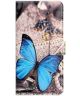Samsung Galaxy A34 Hoesje Portemonnee Book Case Vlinder Print