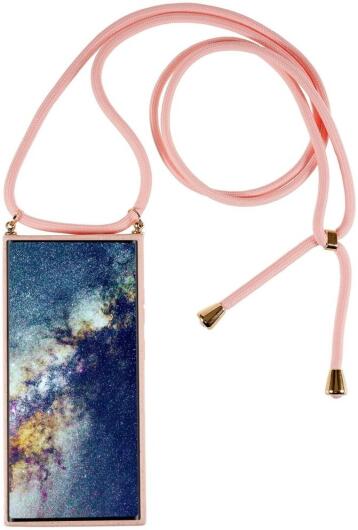 Samsung Galaxy S23 Ultra Hoesje Flexibel TPU met Koord Roze afbeelding 2